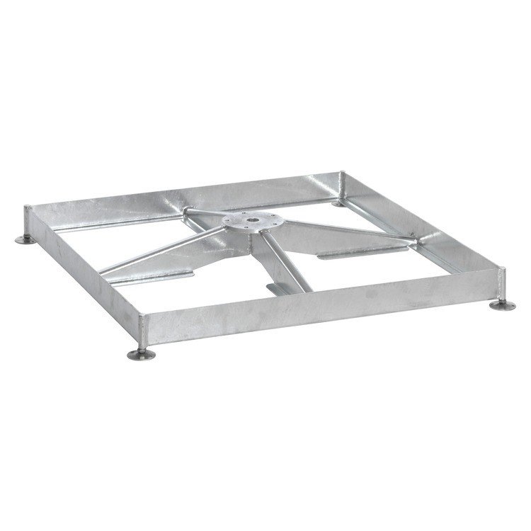 Sockelrahmen M4, 120kg, (für 8 Platten 40x40x4cm)