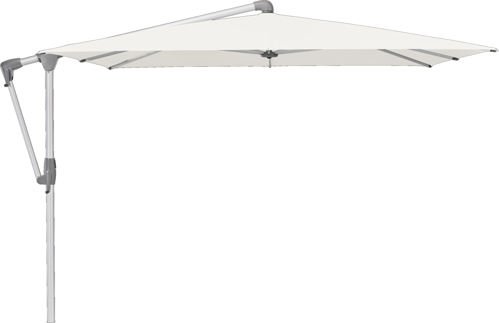 SUNWING Casa - 300x240 / rechteckig / 4 / White / ohne / Natureloxiertes Aluminium SUNWING Casa - 300x240 / rechteckig / 4 / White / ohne / Natureloxiertes Aluminium