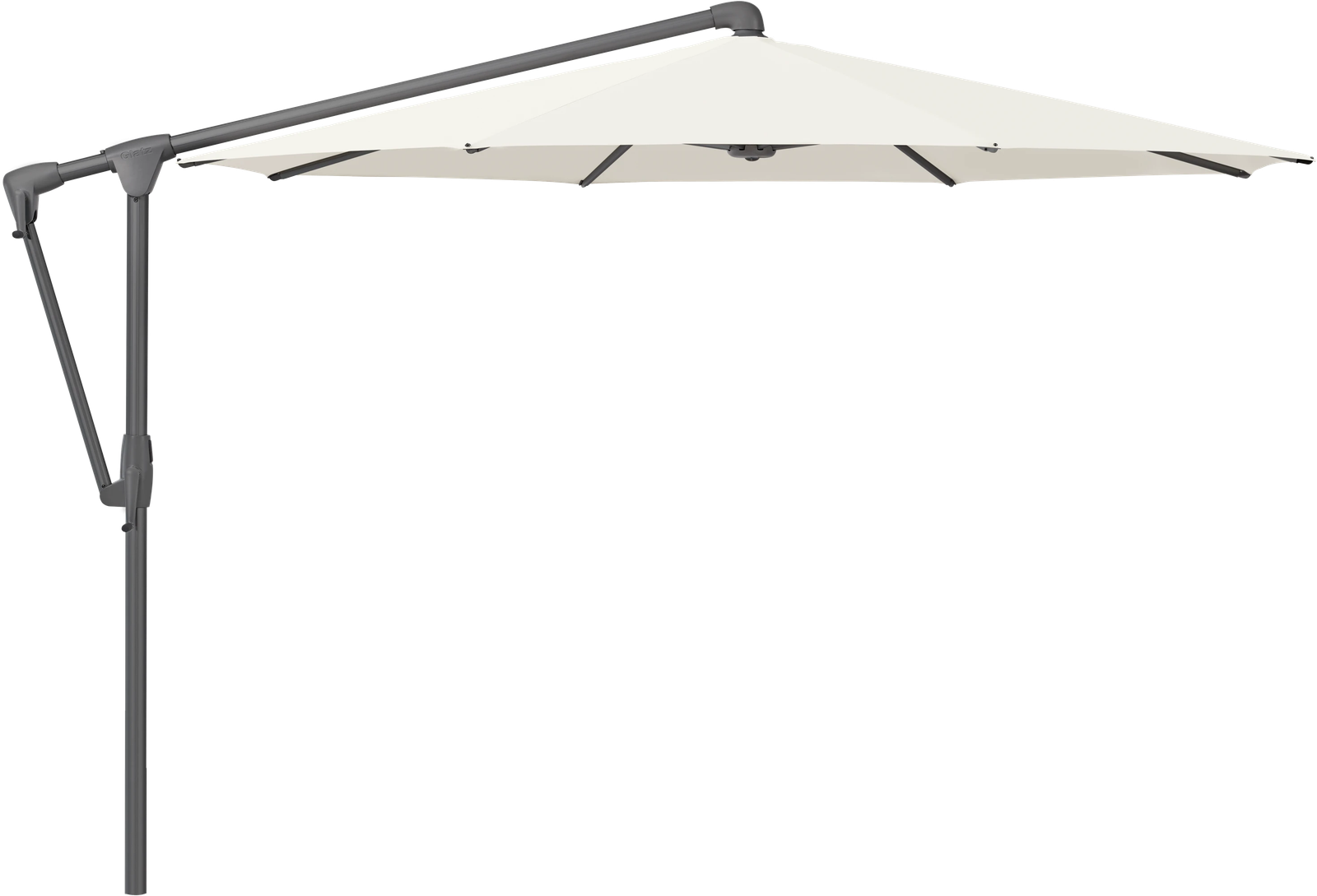 SUNWING Casa - 300 / rund / 2 / Off white / ohne / Anthrazit pulverbeschichtetes Aluminium