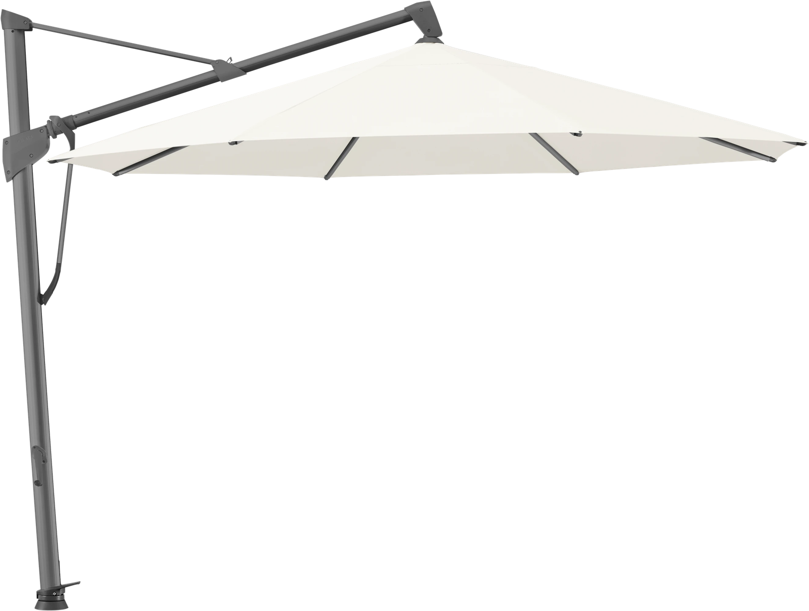 SOMBRANO S+ - 350 / rund / 2 / Off white / ohne / Anthrazit pulverbeschichtetes Aluminium SOMBRANO S+ - 350 / rund / 2 / Off white / ohne / Anthrazit pulverbeschichtetes Aluminium