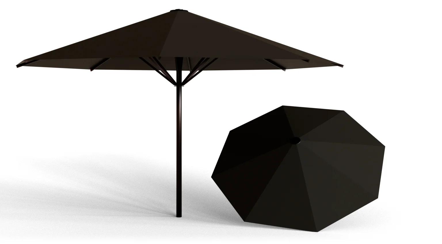 Schattello - 300x450 / rechteckig / MayTex-Poly / schwarz / ohne / RAL 8019 graubraun Schattello - 300x450 / rechteckig / MayTex-Poly / schwarz / ohne / RAL 8019 graubraun