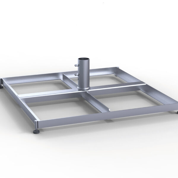 Standrahmen mit Schrägausgleich durch Stellschrauben, ohne Platten - für 1 Satz Betonplatten