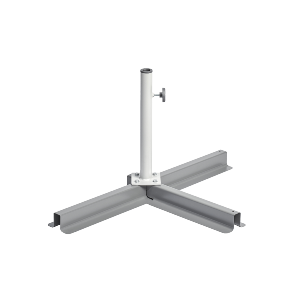 Ständerkreuz für 2 Platten 40x40x4cm mit Standrohr